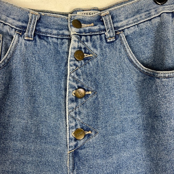 Vintage Stefano Worldwide jeans Button Fly high Waist Barrel Leg size 16 - Picture 3 of 6